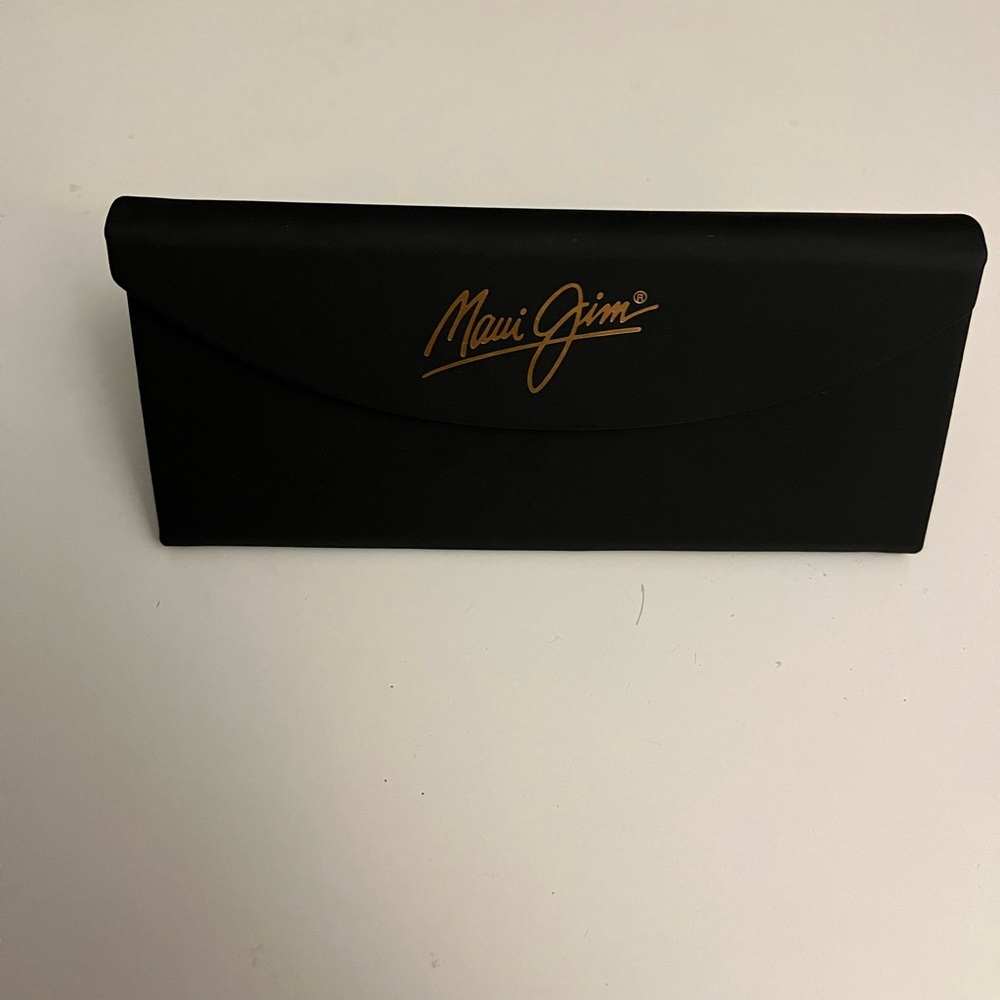 Maui Jim’s black hard glasses case for sunglasses or glasses